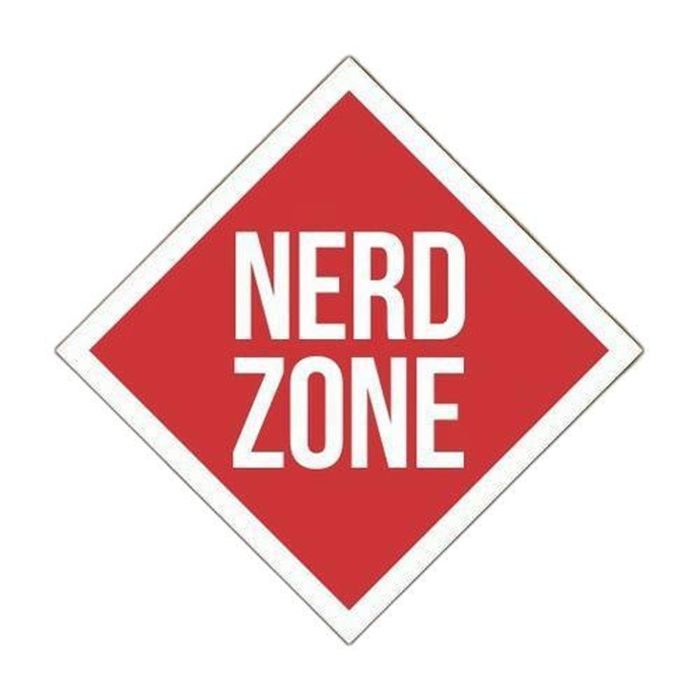 Placa Decorativa - Nerd Zone - Zona Nerd  36X36