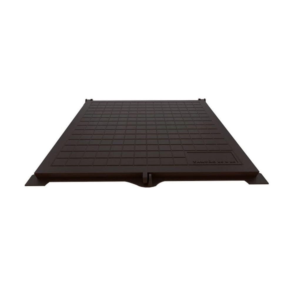 Tampão Articulado S Rebaixo Passagem Inspeção Marrom 60x60cm