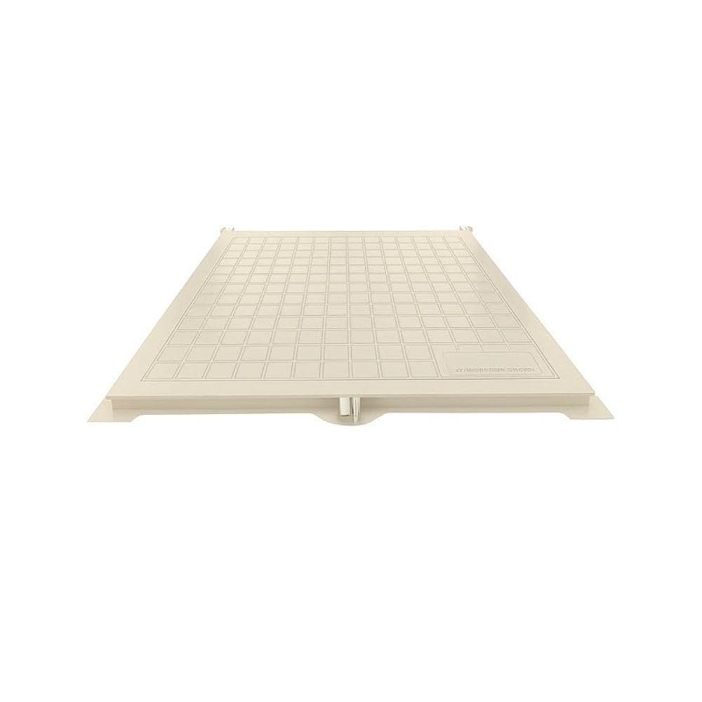 Tampão Articulado S Rebaixo Passagem Inspeção Bege 60x60cm