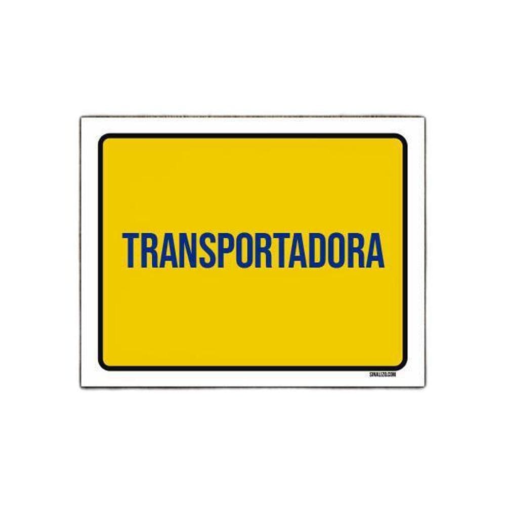 Placa Sinalização Correio Transportadora 27X35