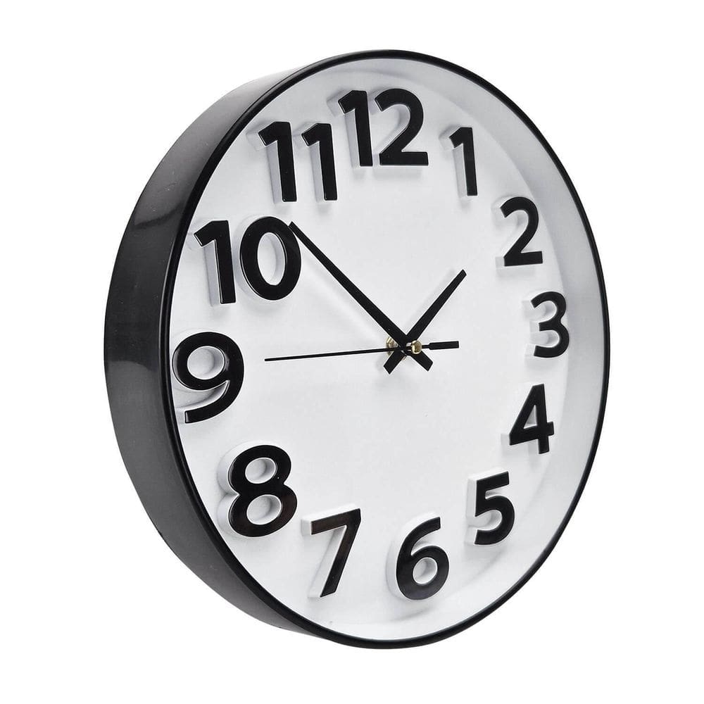 Relógio Parede 25Cm Silencioso Minimalista Neutro 5730
