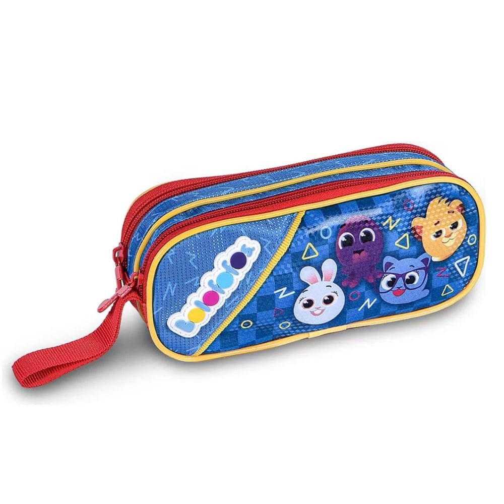 Estojo Infantil Escolar Duplo Bolofofos - Clio