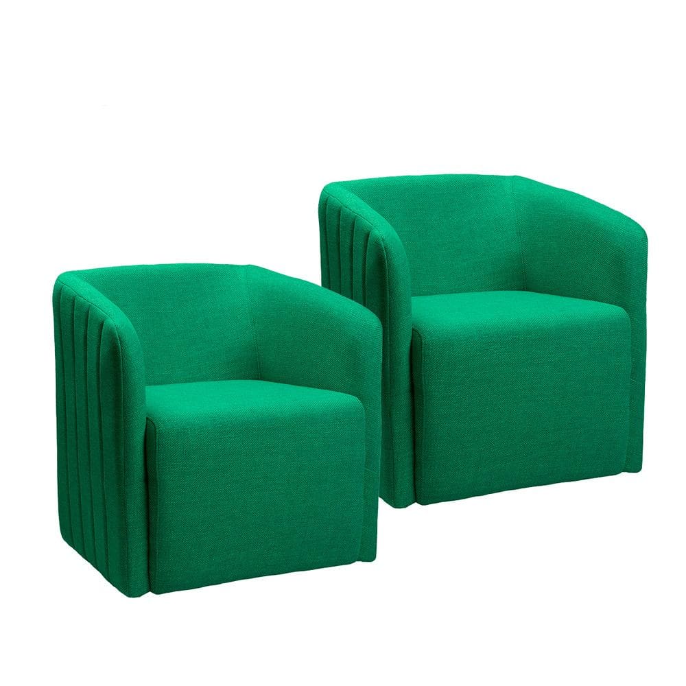 Kit 2 Poltronas Bluemont com Manta Acrilica Movellu Home