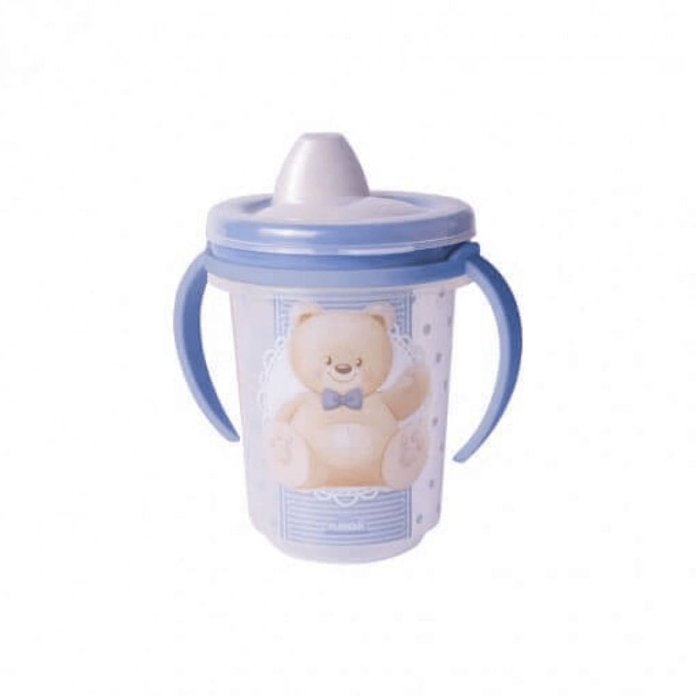 Caneca de Plástico 330 ml com Alça Removível e Fechamento Rosca Urso
