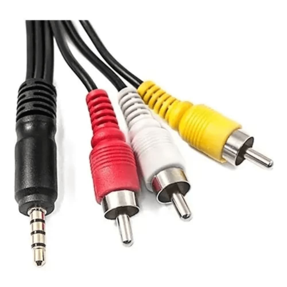 Cabo P2 4C+ 3 RCA 2 Metros LE-1001