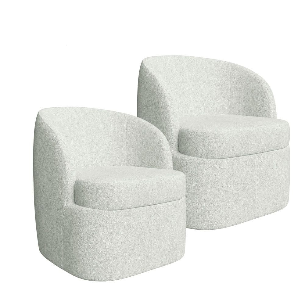 Kit 2 Poltronas Carrara com Manta Acrilica Movellu Home