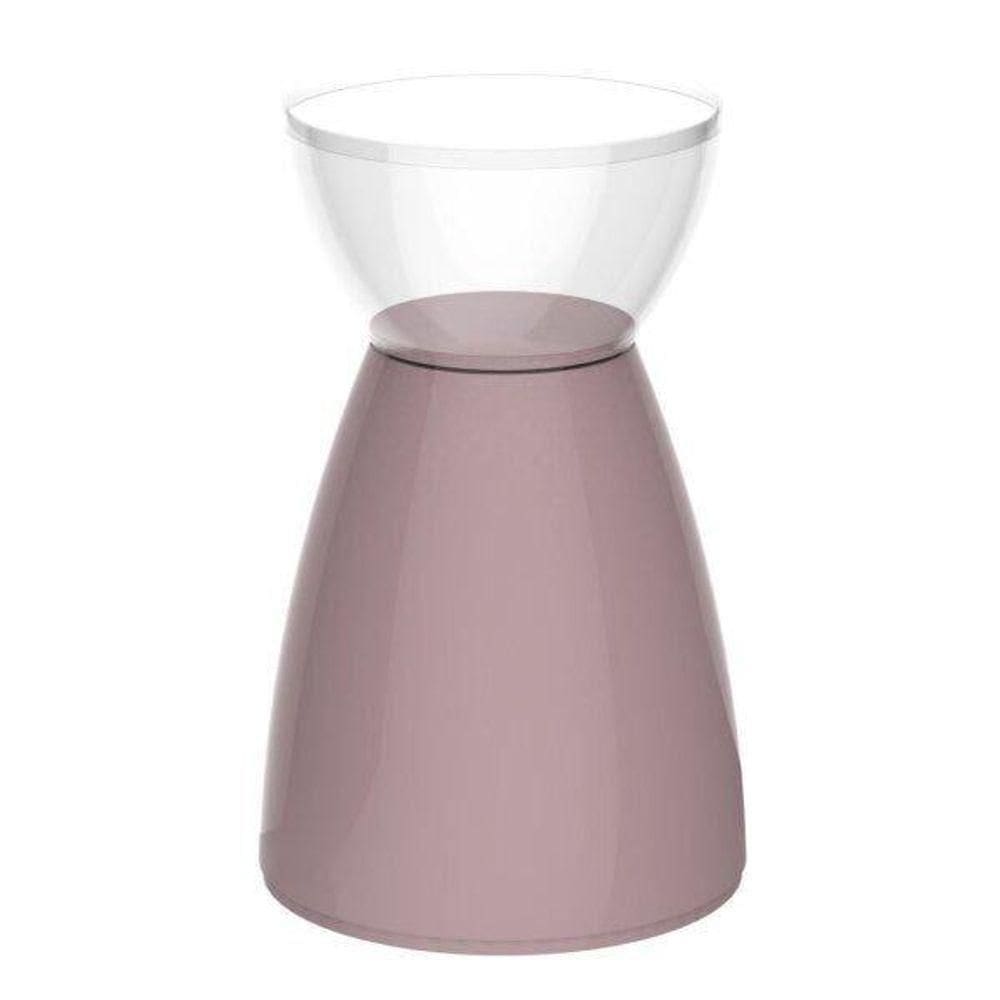 Banqueta Rad Im In área Externa E Interna Policarbonato Incolor E Calla Rose 54,7 Cm (altura)