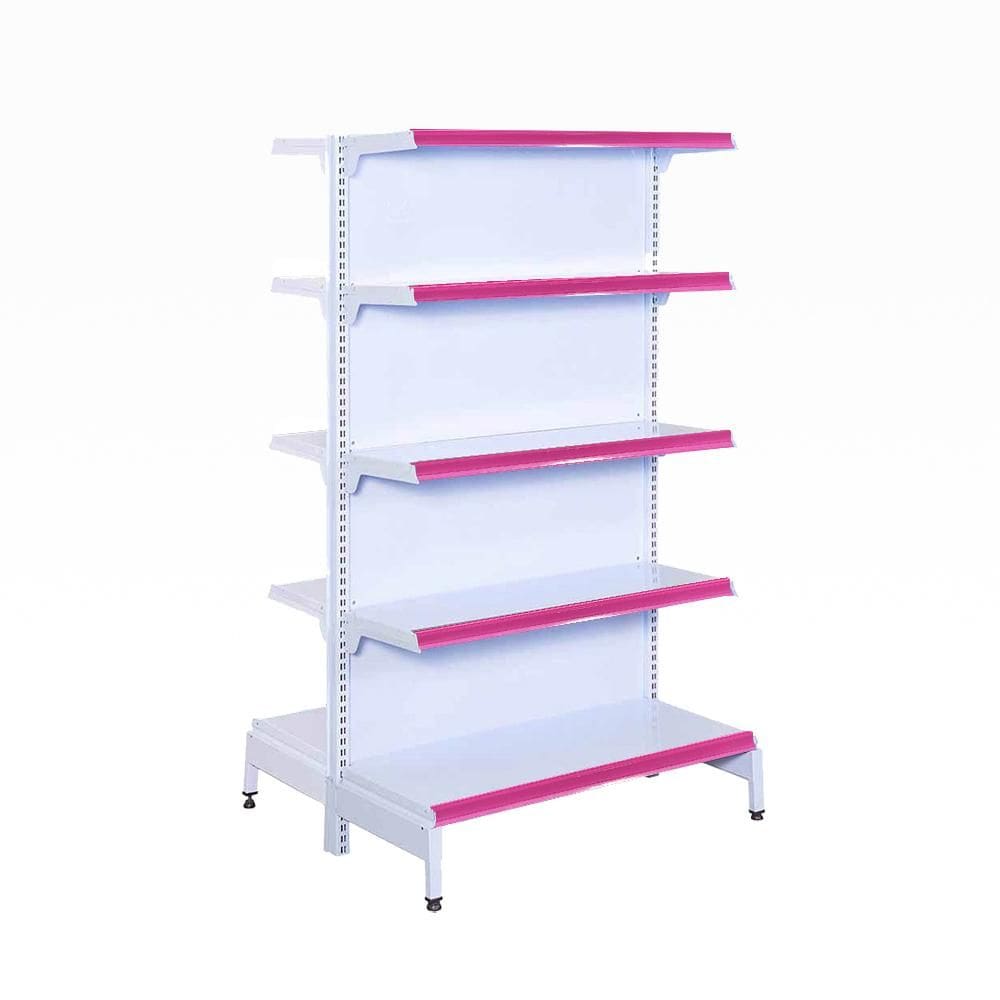 Gôndola Prateleira 5 Níveis 40x30 New Plus 1,70 Central Inicial pe Rosa - sa Gôndolas