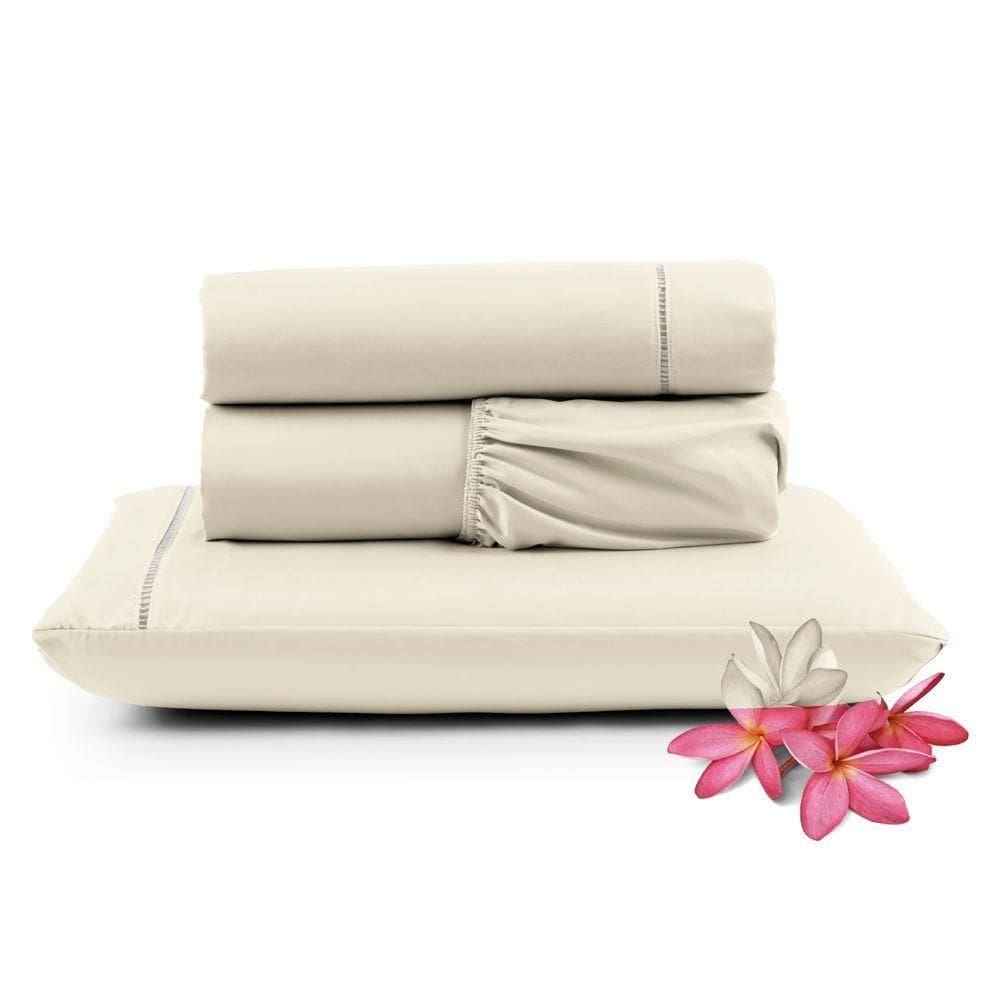 Jogo Cama Lençol Unique Solteiro  3 Peças - Palha