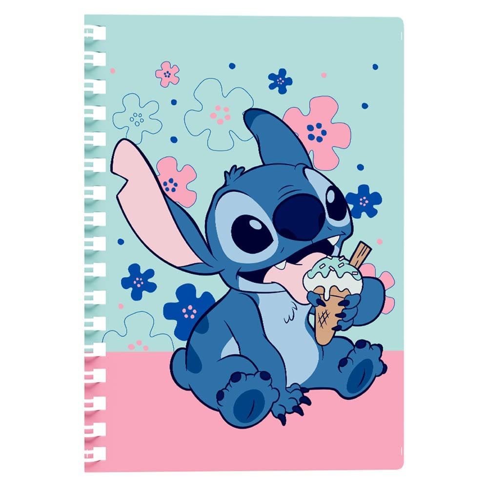 Caderno universitário 10M Feminino Stitch 707190233  - Culturama