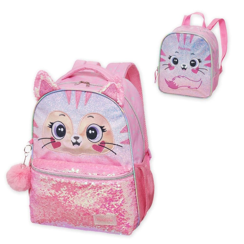 Kit Mochila E Estojo Escolar Infantil Coleção Pack Me Pacifi