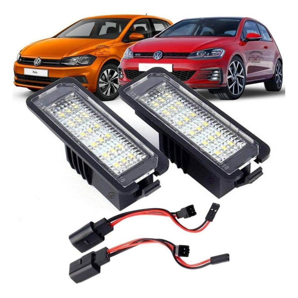 Par Luzes Placa Led Nivus T-Cross Golf Virtus Polo Passat