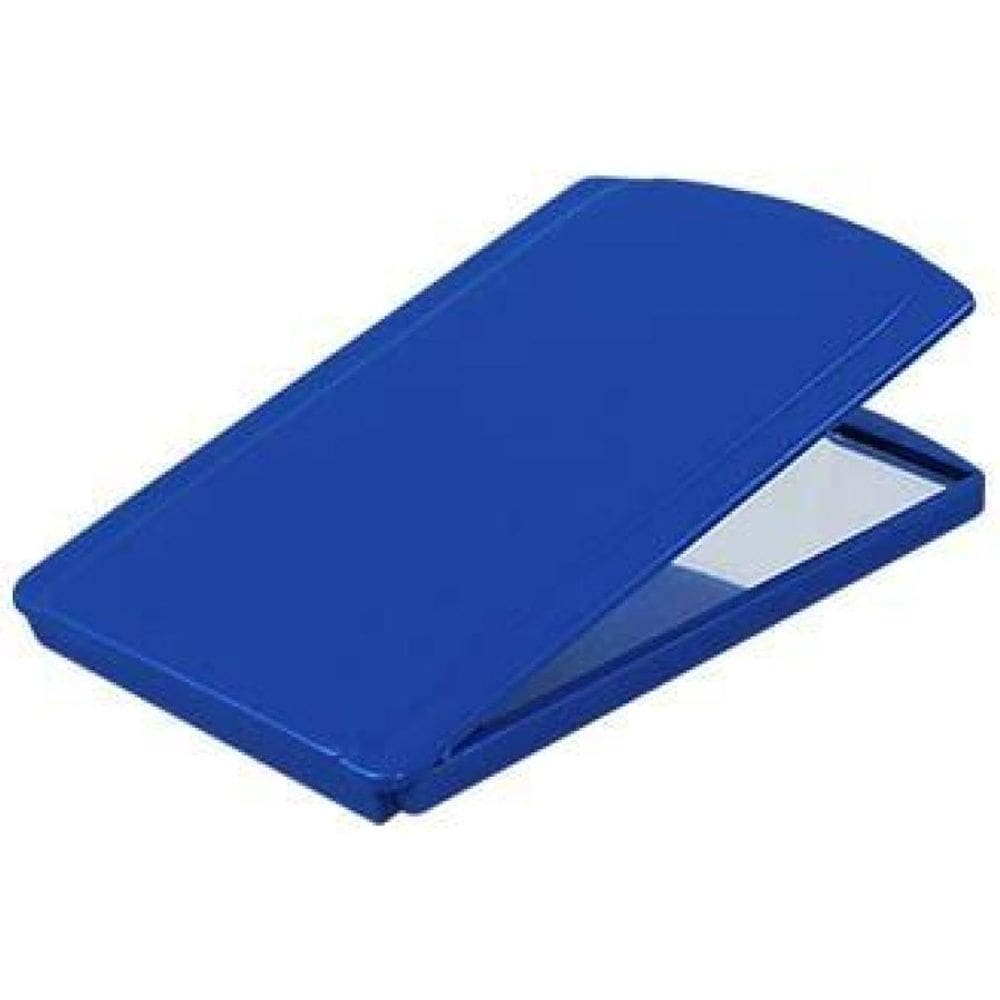 Kit 4 Espelhos De Bolsa Azul Plástico Premium