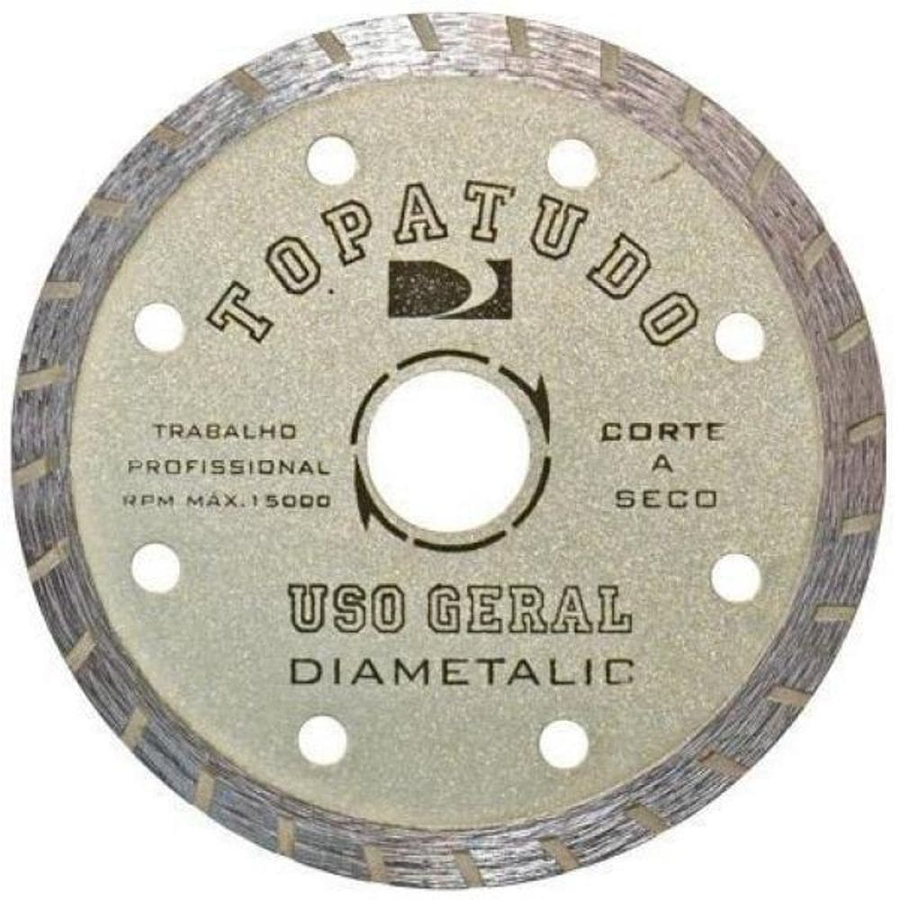 Disco De Corte Diamantado Turbo 110Mm Topa Tudo 6 Unidades