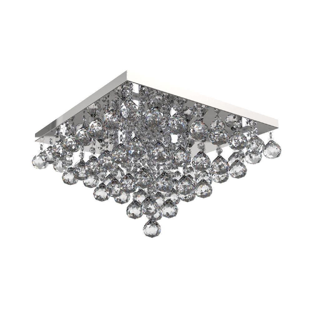 Plafon de Cristal  42cm  Estar Jantar  Living Loft