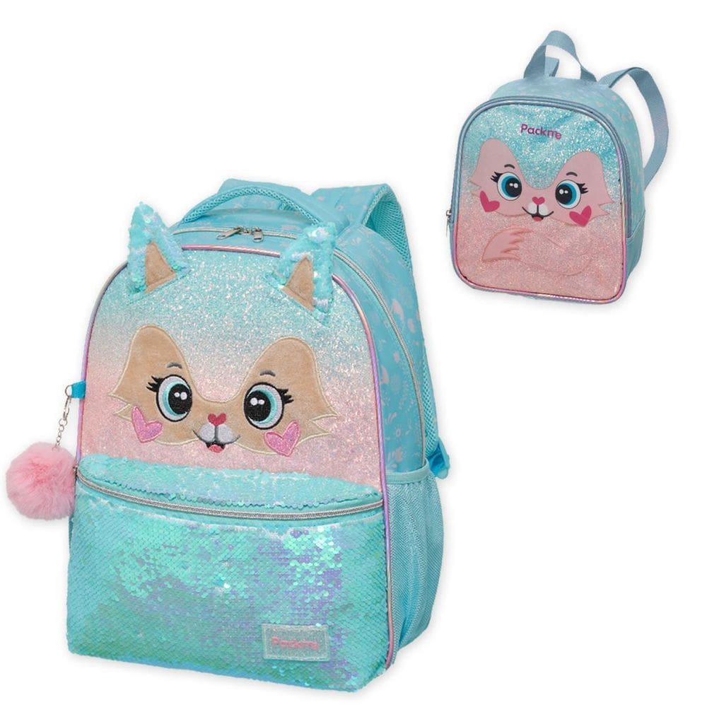 Kit Mochila E Estojo Escolar Infantil Coleção Pack Me Pacifi
