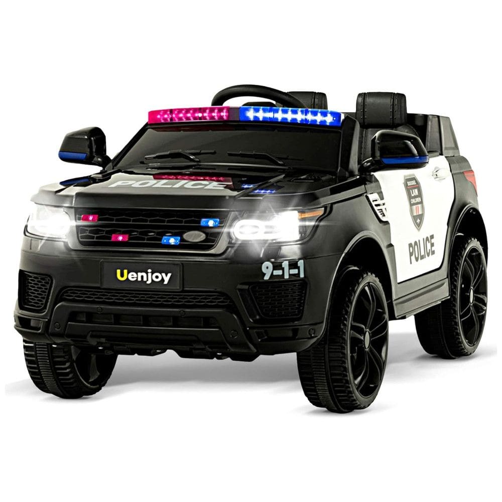 Carro, Carrinho Elétrico Bombeiro, à bateria 12V, com controle remoto, sirene, Led, USB Vel 5 km por hora, 3 a 6 anos, UENJOY, Laranja