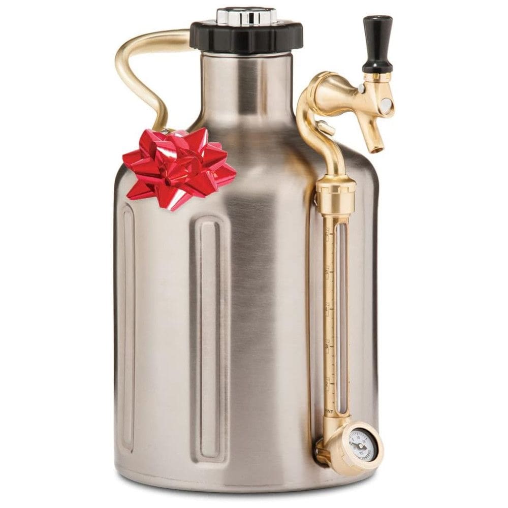 Chopeira, Grooler 3,7 Litros, Aço Inoxidável, GROWLERWERKS Stainless Steel, Prateado