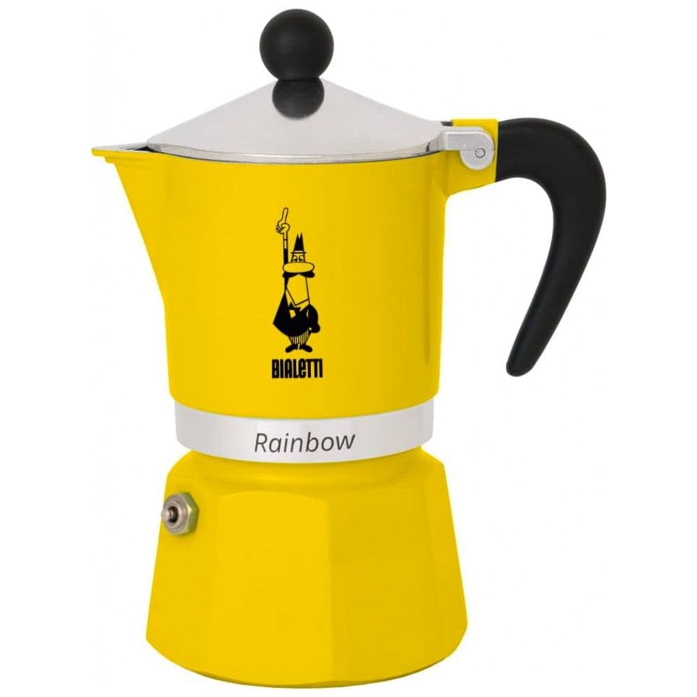 Cafeteira de Café Expresso Manual Italiana, Bialetti 4982, Amarelo