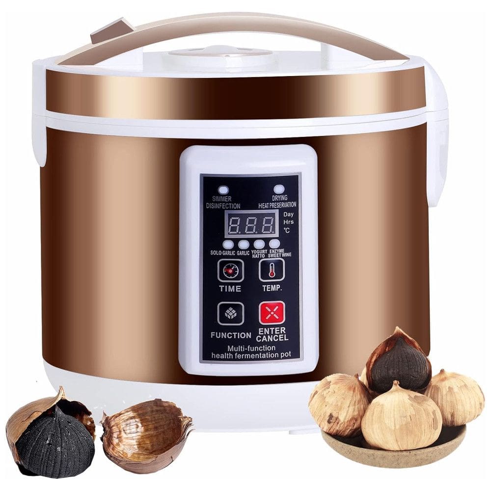 Fermentador Elétrico Preto 6L Automático Controle Inteligente Multifunção Alho Negro Iogurte Vinho Vinagre Natto 110V