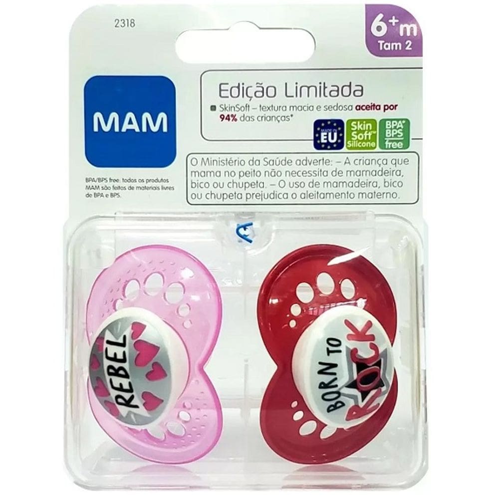 Chupeta MAM Original Edicao Limitada 6 + Meses Embalagem Dupla