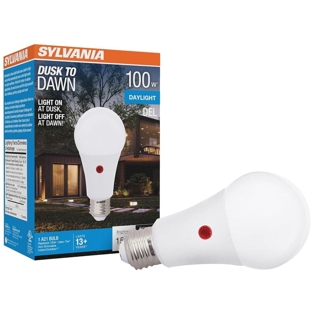 SYLVANIA Lâmpada LED Sensor de Movimento 1500LM, 100W Frio 5000K, 1 Un, LEDVANCE 41291, Branco
