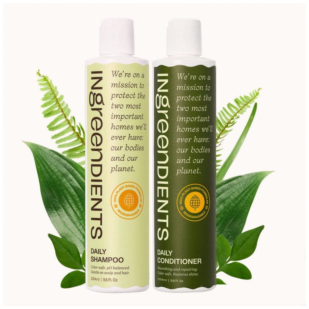 Shampoo e Condicionador 284 mL Vegano para Todos os Tipos de Cabelo, INGREENDIENTS, Branco