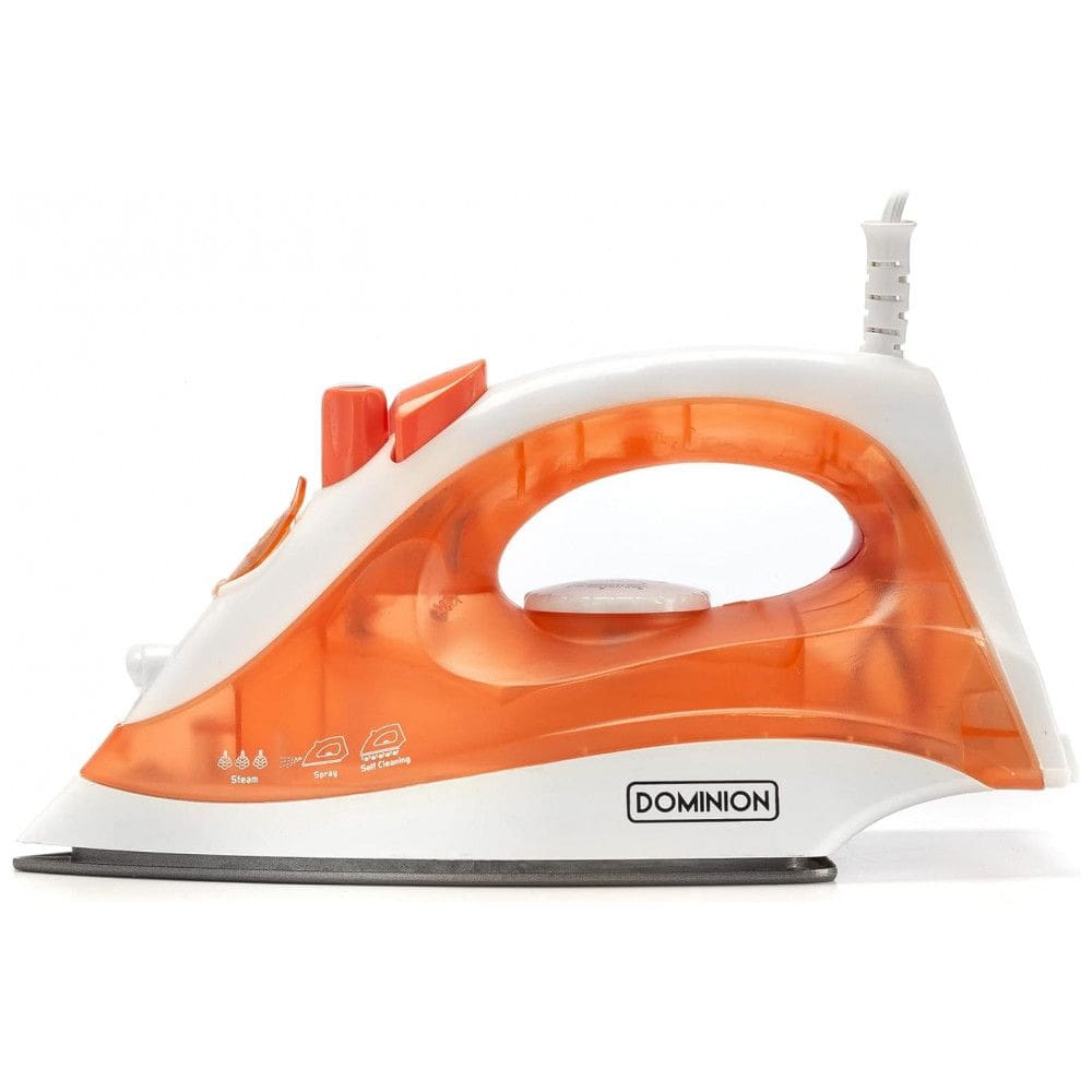 Ferro de Passar a Vapor com Temperatura Ajustável, 1200W, 110v, DOMINION D9507, Laranja