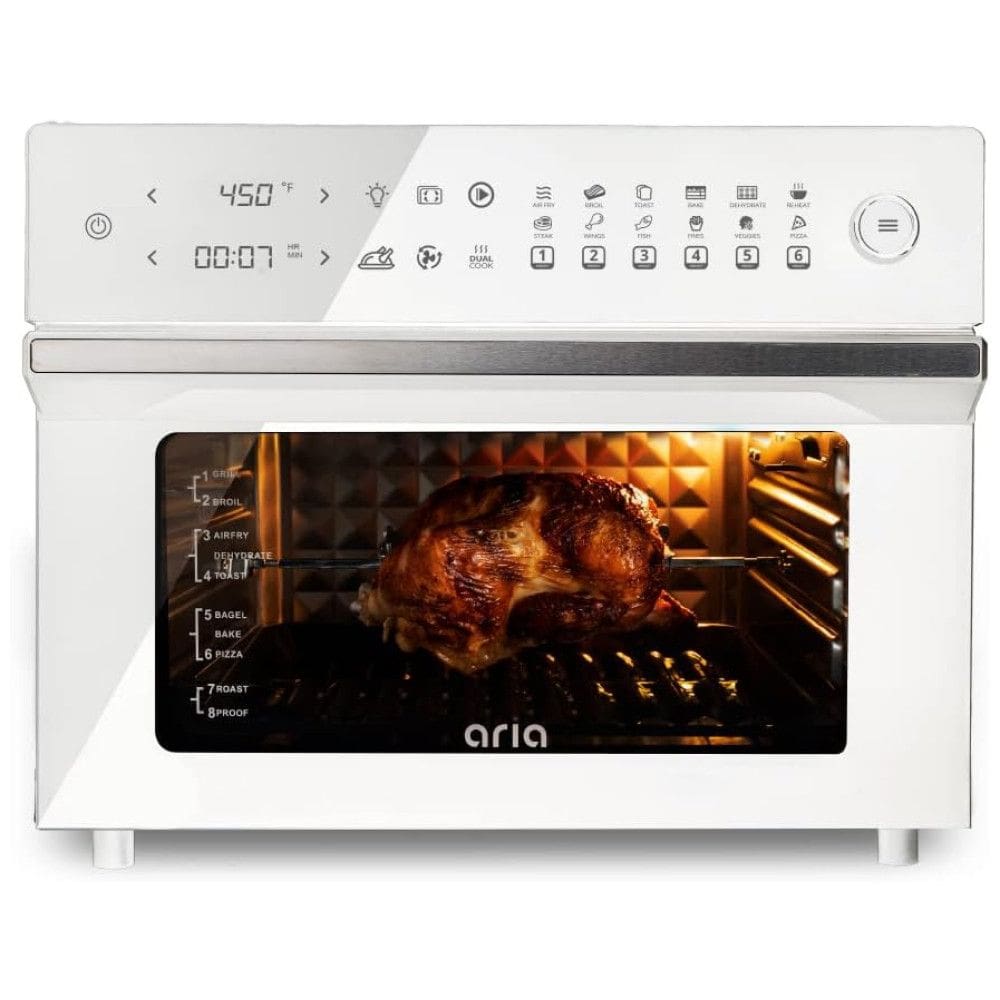 Forno Elétrico de Bancada 35 Litros com Controle Digital e Função Air Fryer 110V 1500W, Aria, Branco