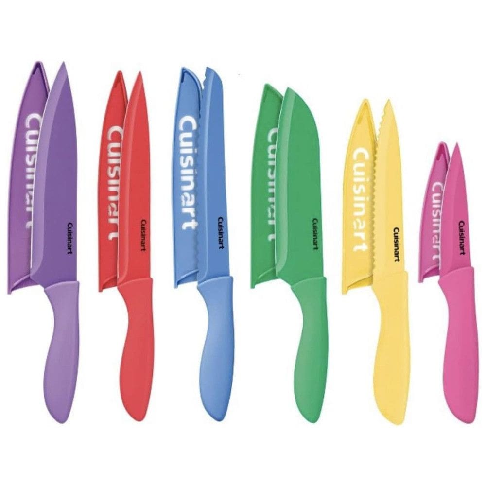 Conjunto de Facas com Revestimento em Cerâmica, 6 peças, Cuisinart, Coloridas