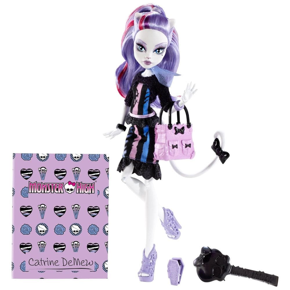 Monster High Boneca Catrine DeMew para Crianças a partir de 6 Anos, MATTEL BGD88, Azul