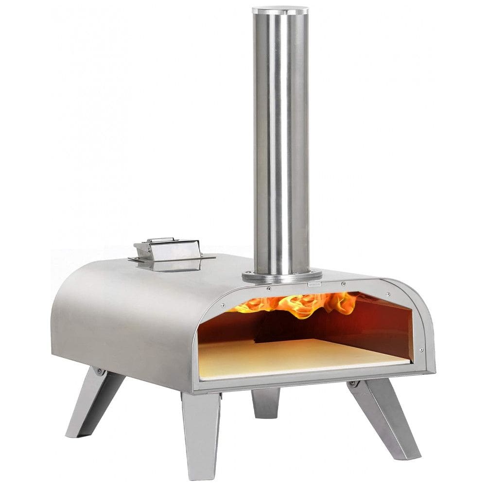 Forno de Pizza a Gás Portátil Aço Inoxidável, BIG HORN OUTDOORS, Prata