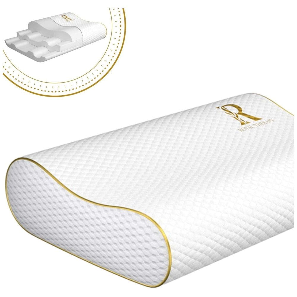 Travesseiro Ortopédico com Memória Ergonômica 60 x, 1 UN, ROYAL THERAPY 5950943, Branco