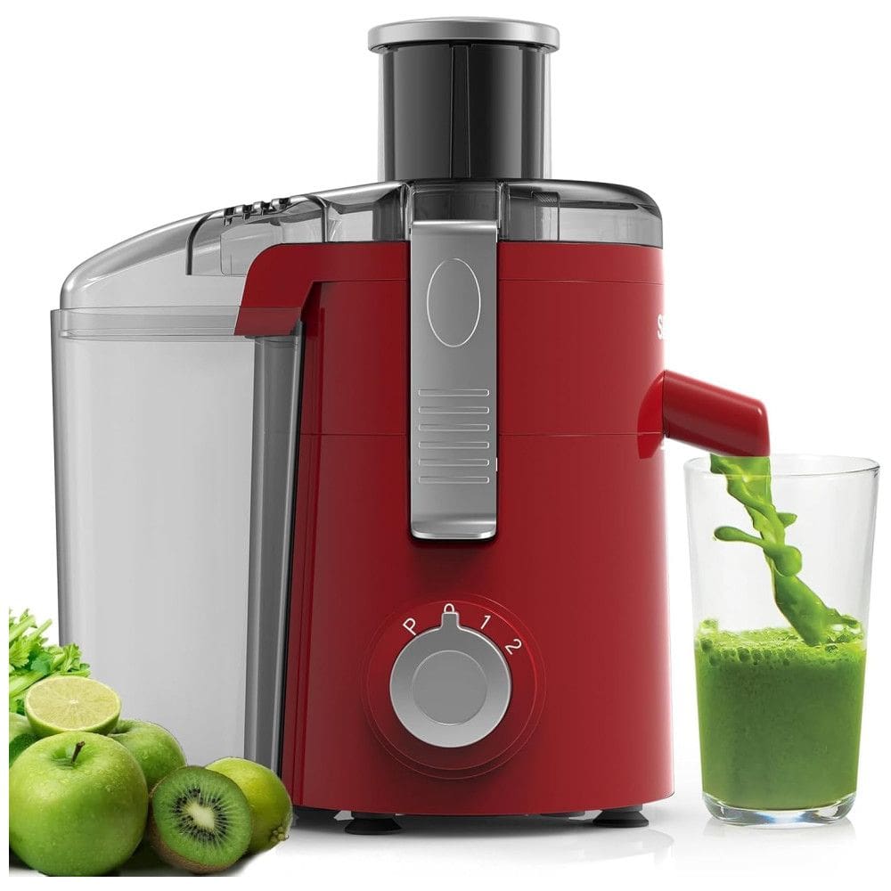 Centrífuga de Frutas de Alta Velocidade e Fácil Limpeza, 110V 350W, SiFENE, Vermelha