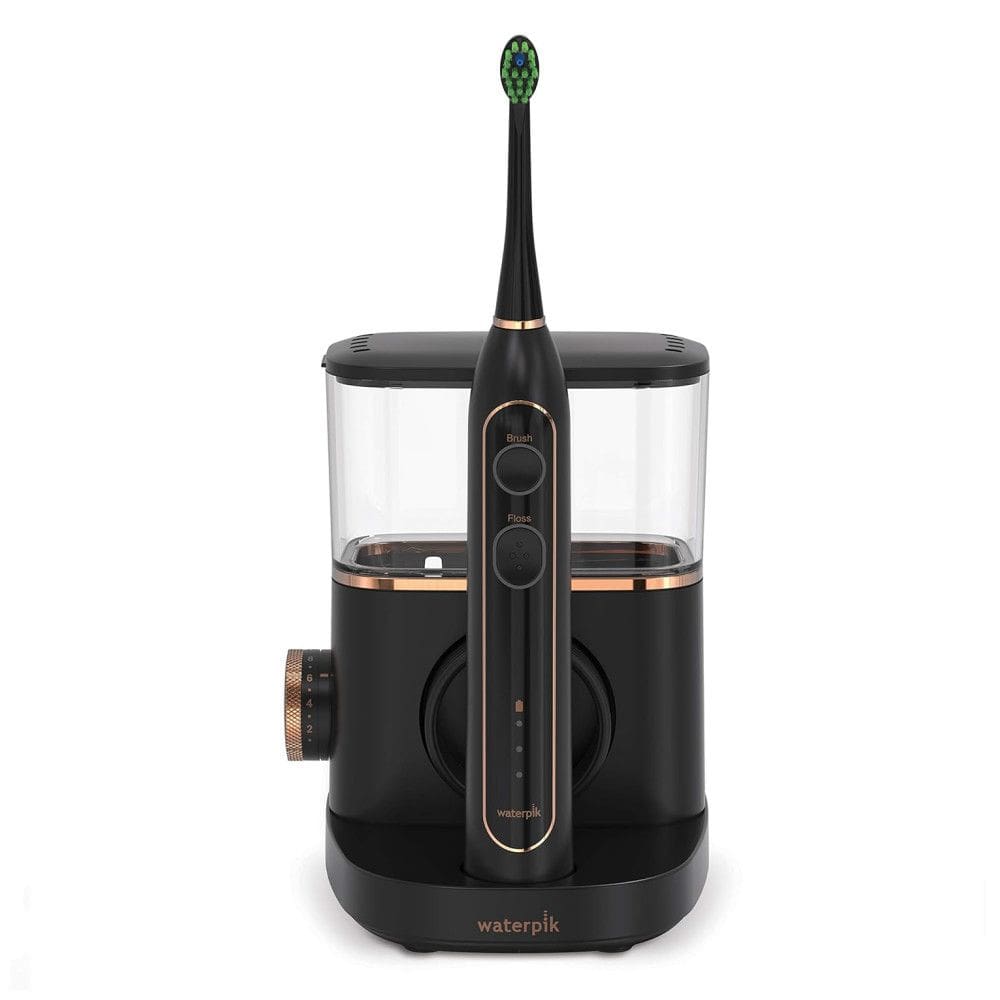 Escova Dental Elétrica Sonic Fusion 2 Cabeças 10 Configurações, 110v, WATERPIK SF 02, Preto