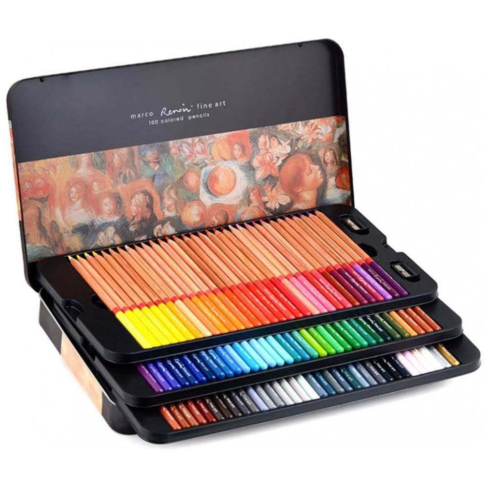 Kit Lápis de Cor Profissional á Base de Óleo com Estojo 100 peças, LIGELISI
