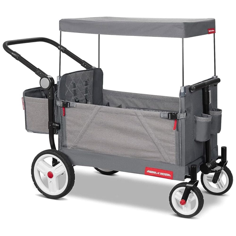 Carrinho de Bebê e Passeio Dobrável e Multifuncional, Peso Máximo 54 kg, RADIO FLYER 3971Z, Cinza