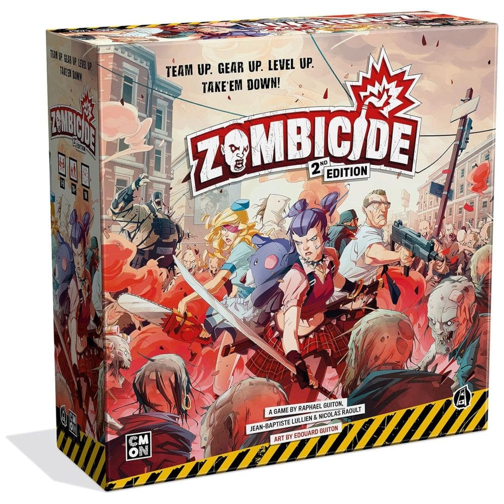 Jogo de Estratégia Zombicide 2 Ediçã 1 a 6 Jogadores, Para Maiores de 14 Anos, CMON ZCD001, Vermelho