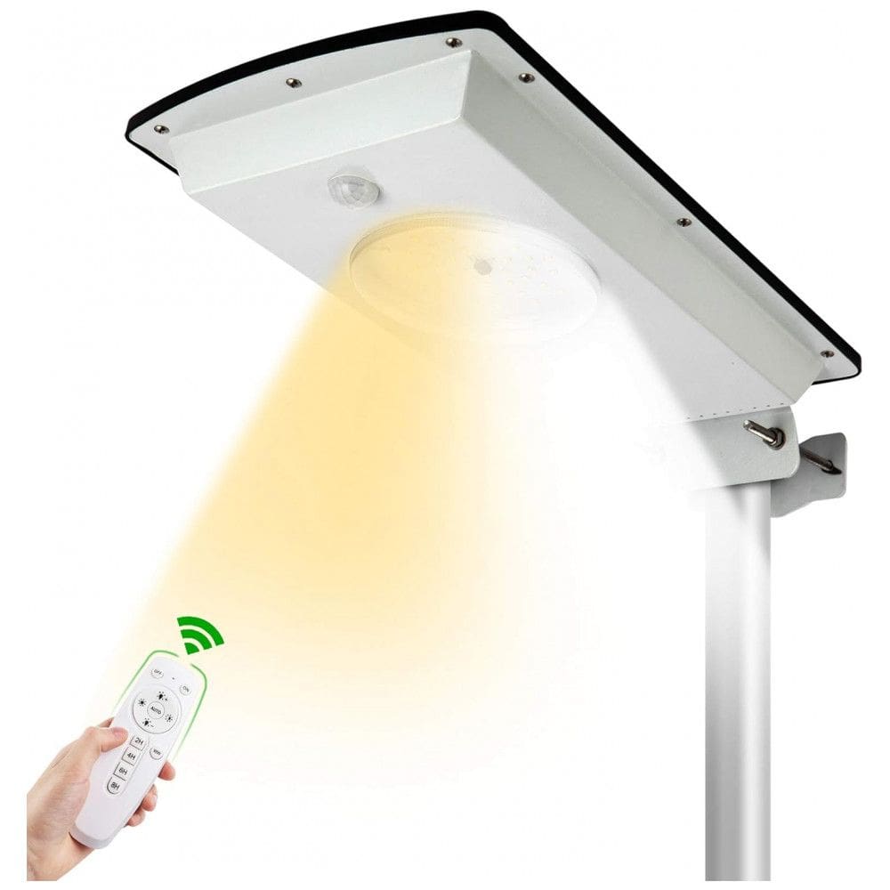 Luminária Solar Externa 1300 Lumens a Prova d IP65 com 3 Modos de Iluminação, MALITUPY, Branco