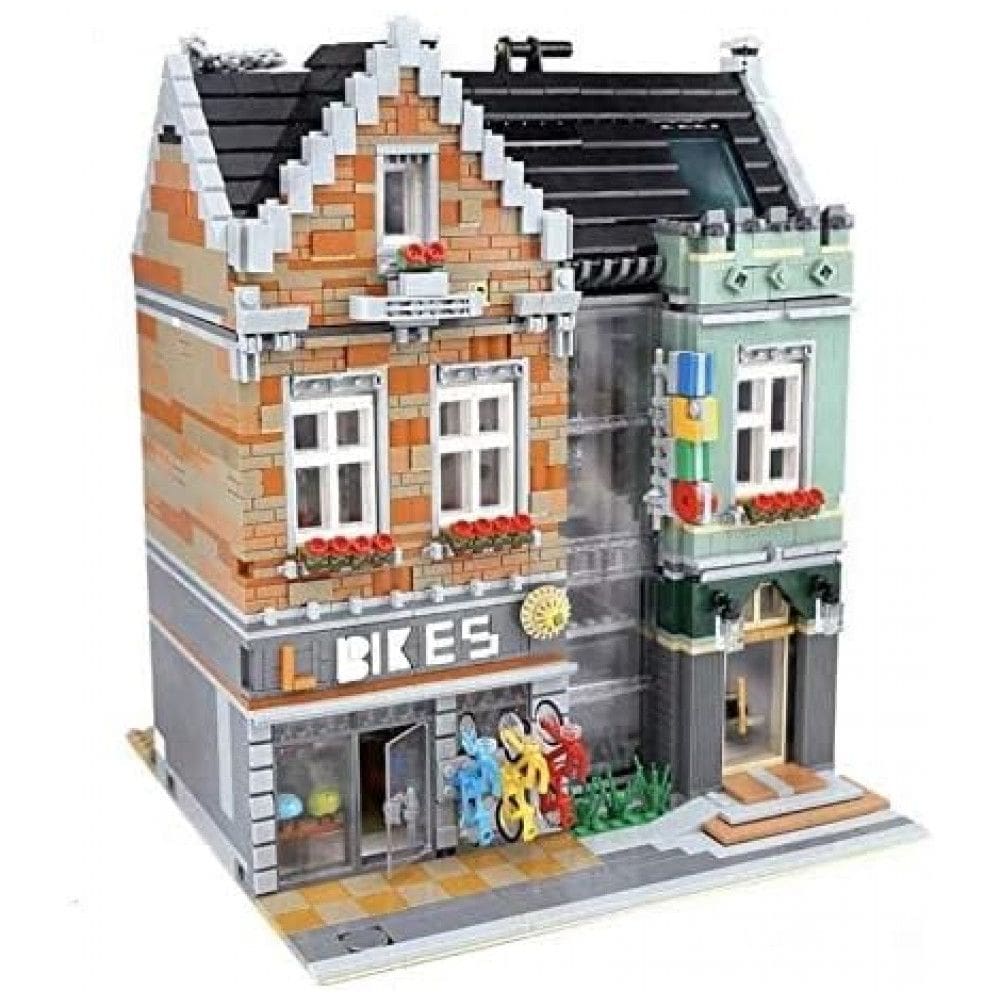 Kit de Construção Loja de Bicicletas com 3668 Peças para 14 Anos ou mais, GENERAL JIMS Bike Building Blocks, Azul