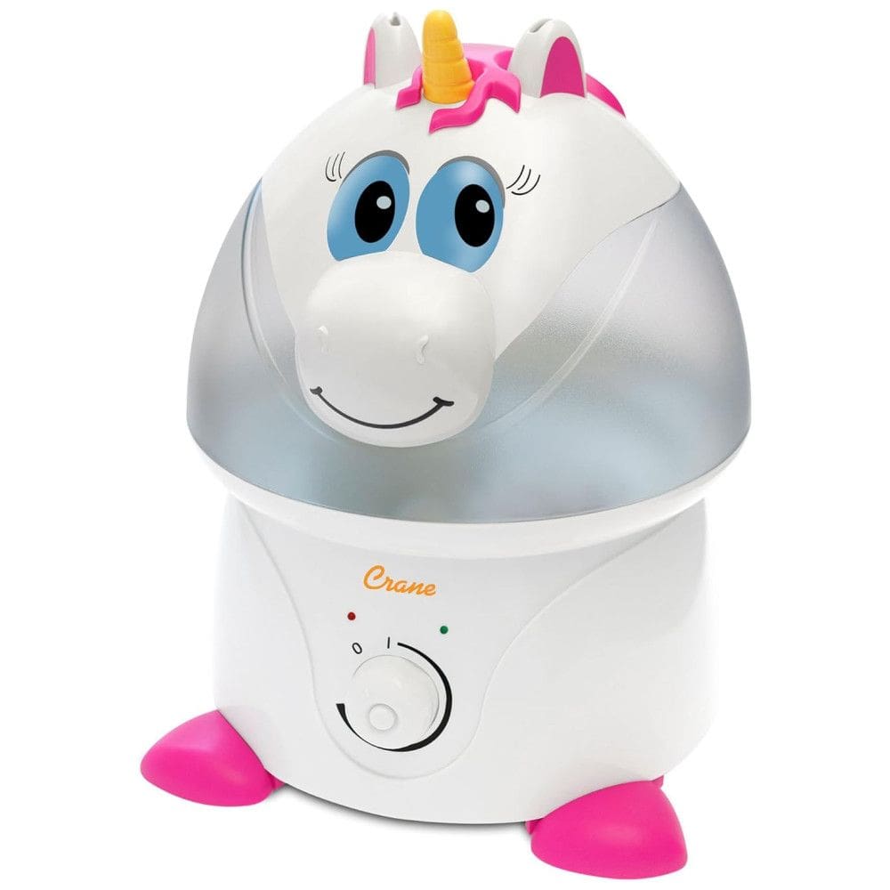 Umidificador Ultrassônico Crane Unicorn 1 Galão, Nebulização Fria, Desligamento Automático, Controle Touch, Unicórnio, 110V