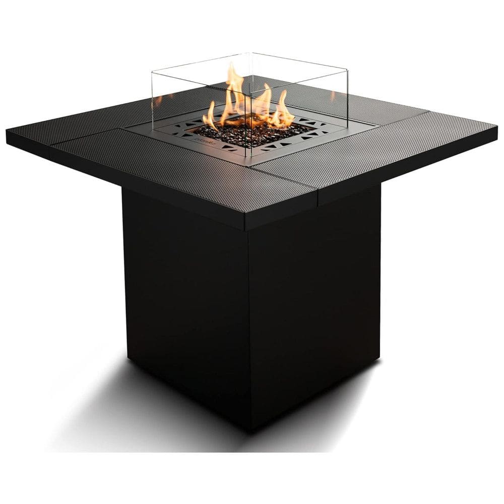 Aquecedor Externo a Gás GLP Estilo Mesa e Fogueira, Ideal para Pátios Comerciais, Planika, Preto Moderno
