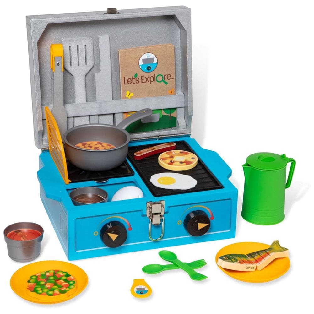 Kit Fogão de Acampamento Infantil com 24 Peças para Crianças Acima de 3 Anos, Melissa & Doug