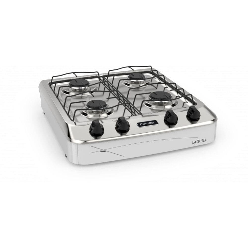 Fogao Portatil Laguna 4 Bocas Acendimento Manual Esmaltec
