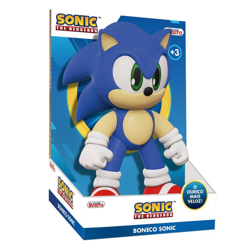 Boneco Sonic 21cm Articulado Novabrink Azul | Casas Bahia