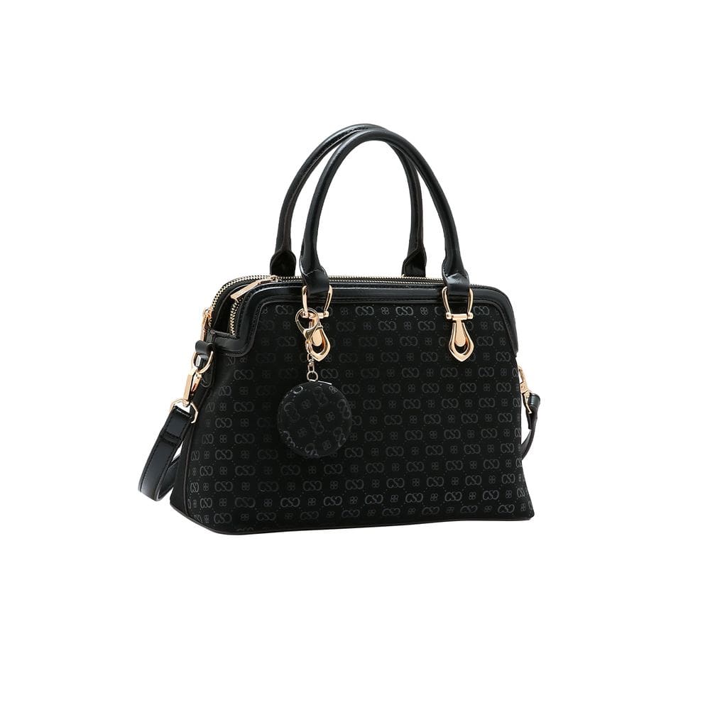 Bolsa Feminina Chenson - Relevo Monograma - Alça de Mão  - Preto 3485432
