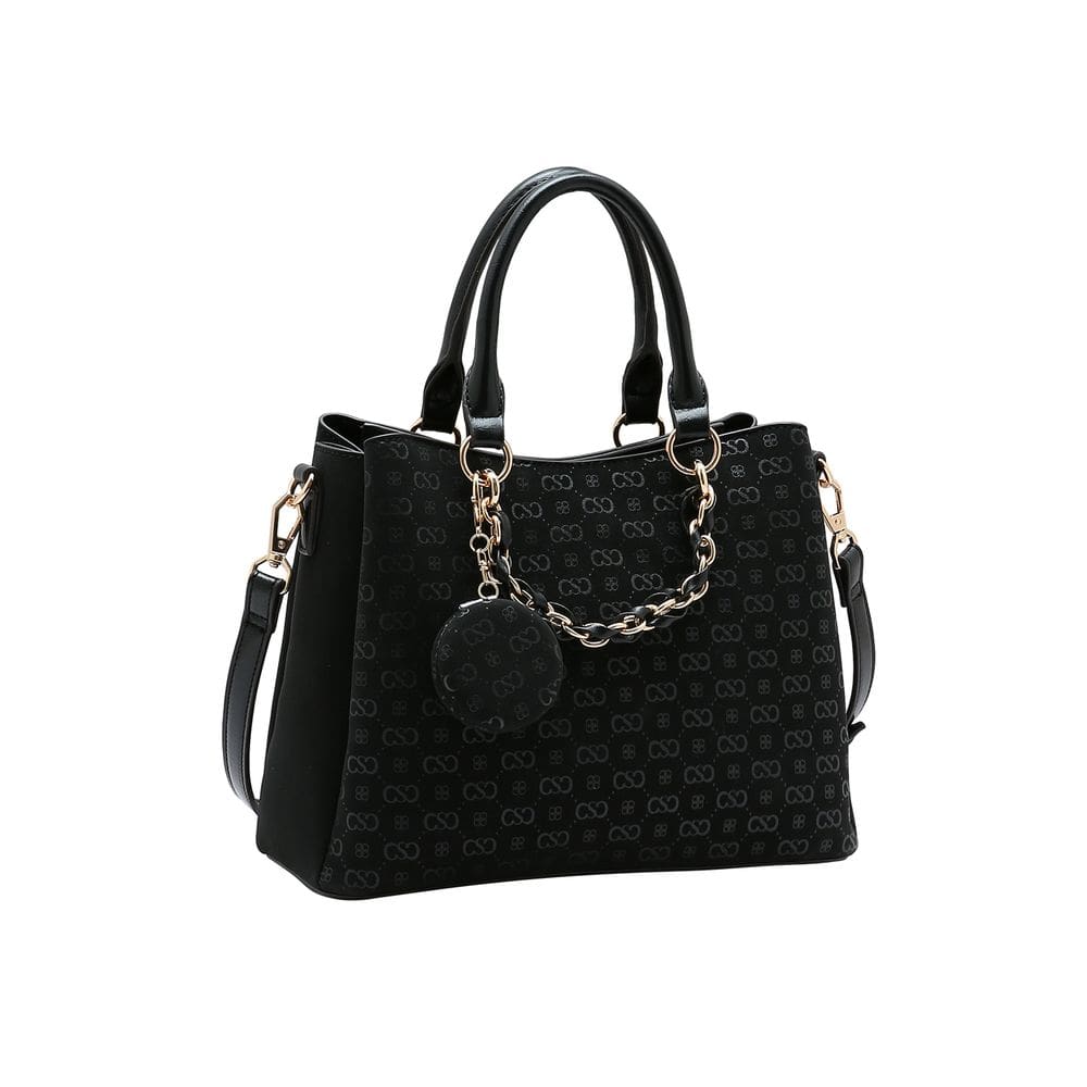 Bolsa Feminina Chenson - Relevo Monograma - Alça de Mão  - Preto 3485433