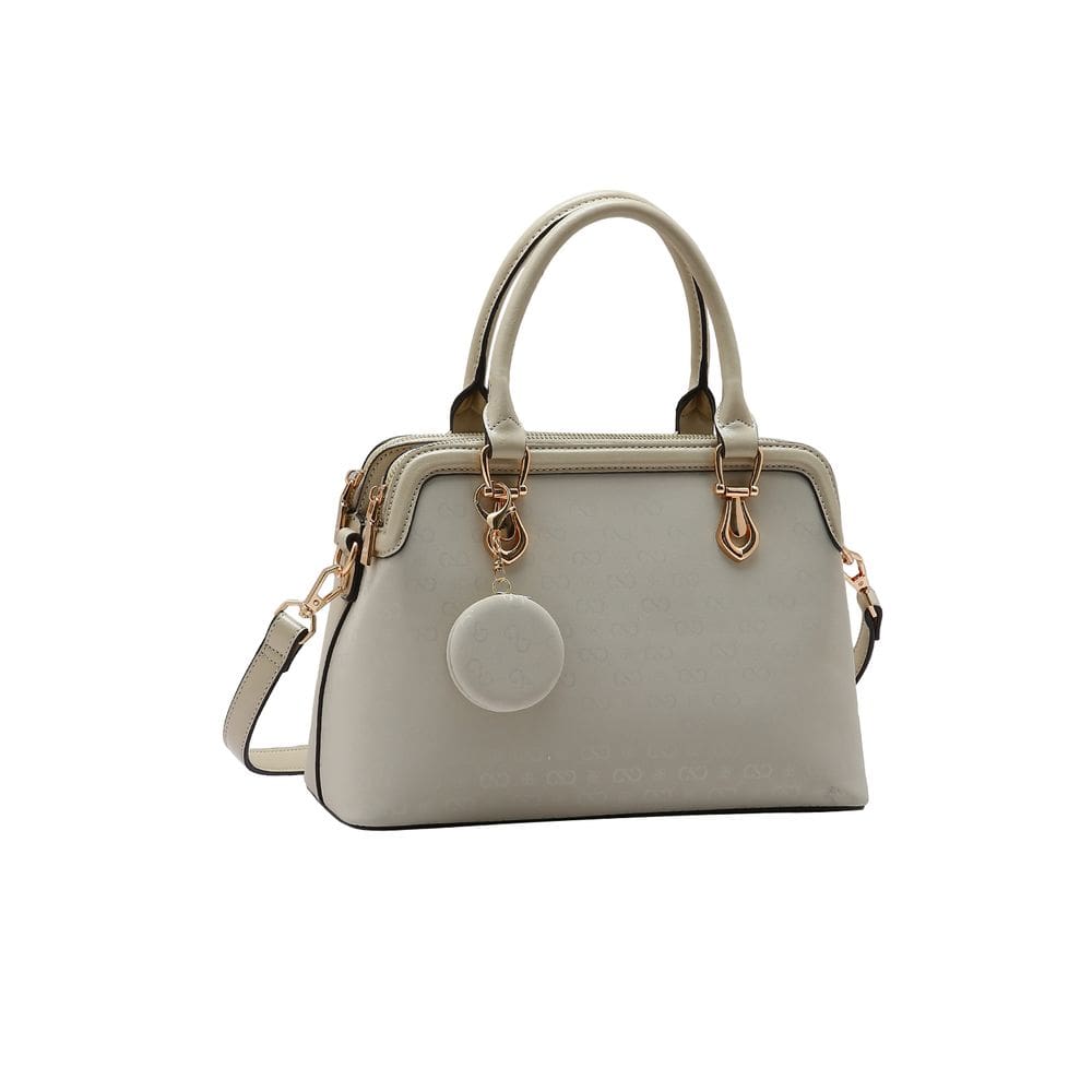 Bolsa Feminina Chenson - Relevo Monograma - Alça de Mão  - Nude 3485432