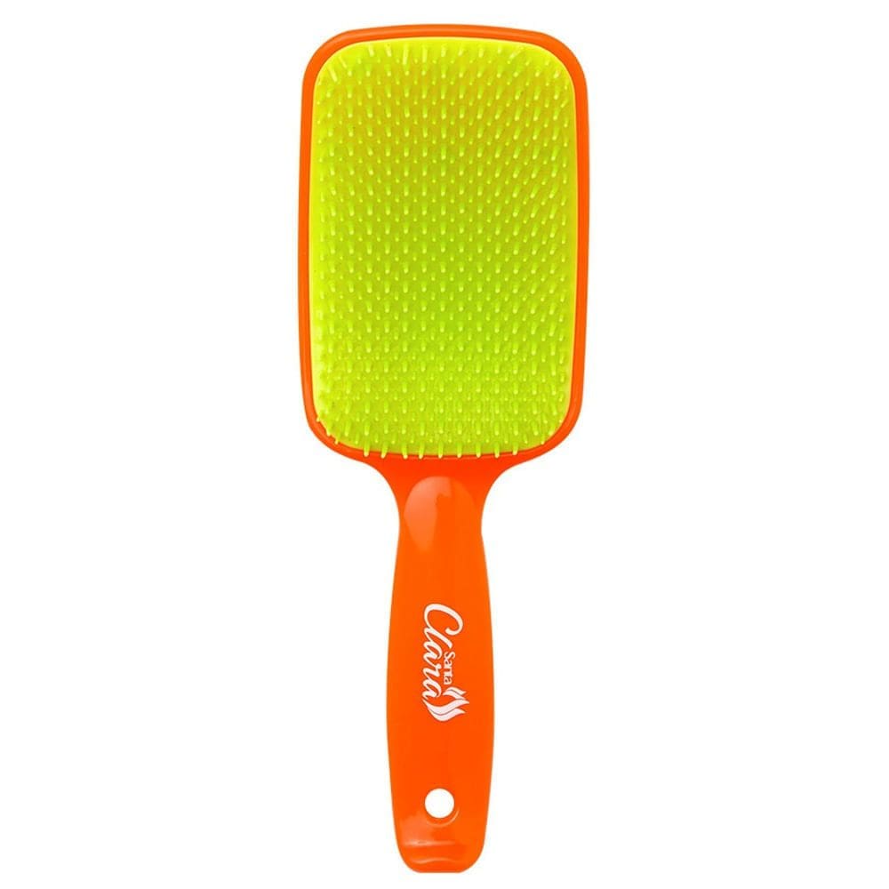 Escova de Cabelo Santa Clara Flex Laranja E Verde