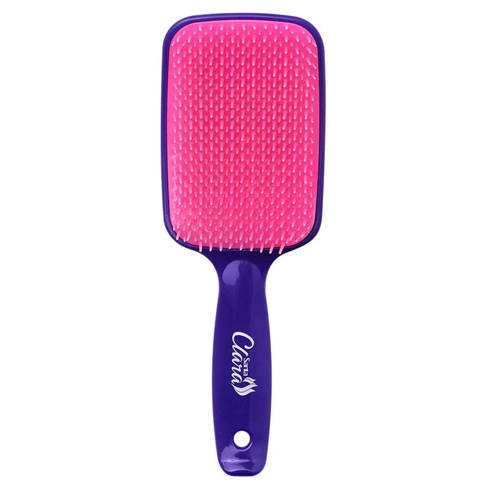 Escova de Cabelo Santa Clara Roxo e Pink Flex